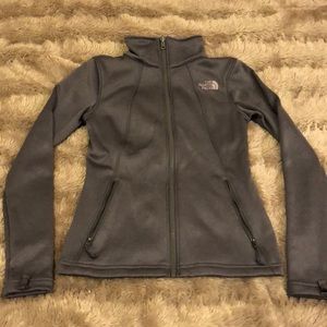 The North Face purple gray color jacket